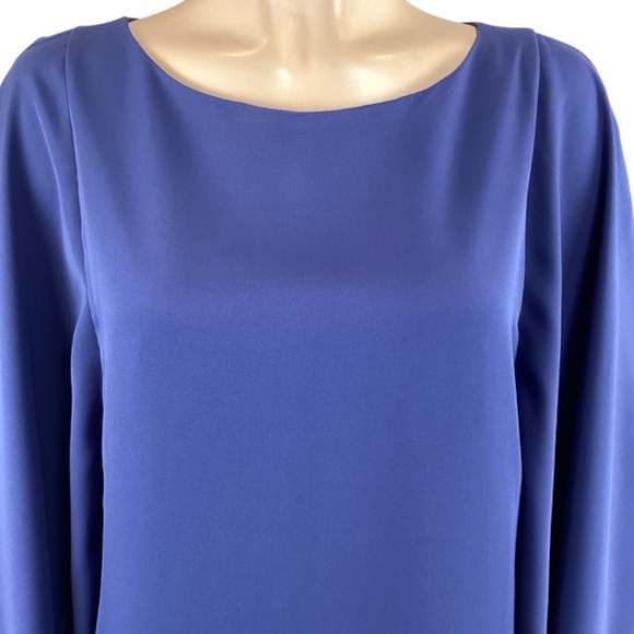 Chelsea 28 Butterfly Drape Split Sleeve Shift Dress Size XS Xsmall Blue - Picture 4 of 10